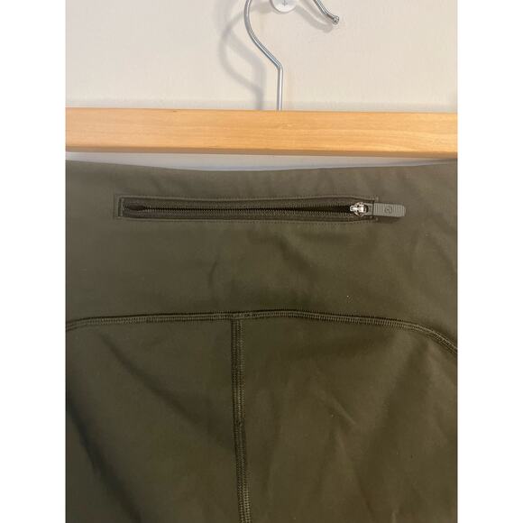 Lululemon Women's Speed Up Tight Leggings Dark Olive Side Pockets 28in sz. 6 - Picture 5 of 6